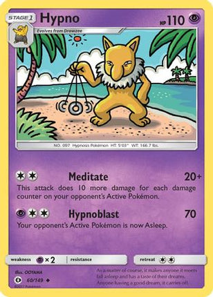 Hypno - 60/149 [SM Base Set] Reverse Holofoil