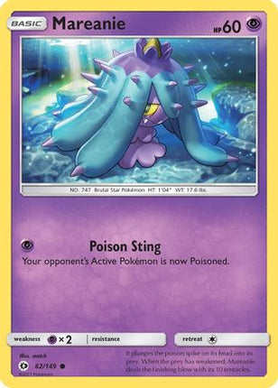 Mareanie - 62/149 [SM Base Set] Reverse Holofoil