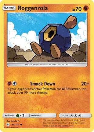 Roggenrola - 69/149 [SM Base Set] Reverse Holofoil