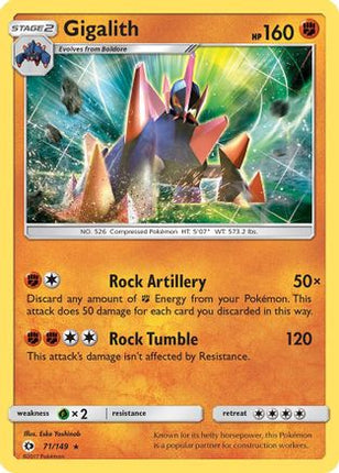 Gigalith - 71/149 [SM Base Set] Reverse Holofoil