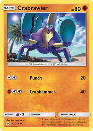 Crabrawler - 72/149 [SM Base Set]