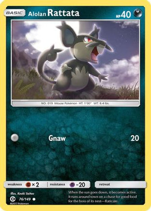 Alolan Rattata - 76/149 [SM Base Set]