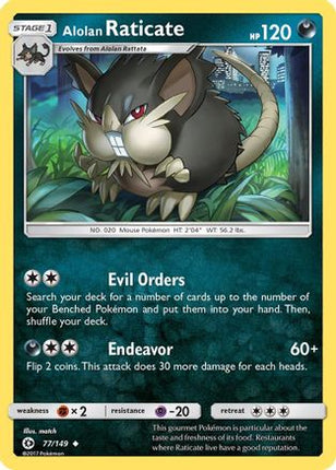 Alolan Raticate - 77/149 [SM Base Set]