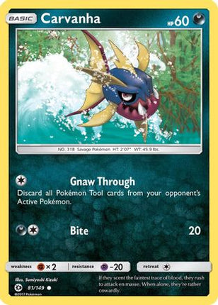 Carvanha - 81/149 [SM Base Set]