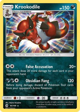 Krookodile - 85/149 [SM Base Set] Reverse Holofoil