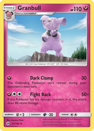 Granbull - 91/149 [SM Base Set] Reverse Holofoil
