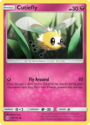 Cutiefly - 92/149 [SM Base Set]