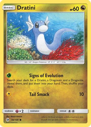 Dratini - 94/149 [SM Base Set] Reverse Holofoil
