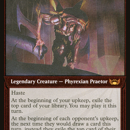 Urabrask, Heretic Praetor (Showcase) [Streets of New Capenna] Etched Foil