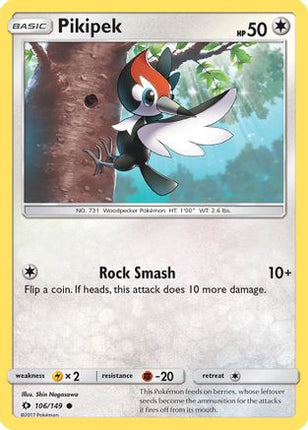Pikipek - 106/149 [SM Base Set] Reverse Holofoil