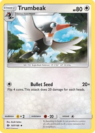 Trumbeak - 107/149 [SM Base Set] Reverse Holofoil