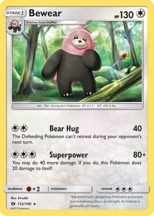 Bewear - 112/149 [SM Base Set]