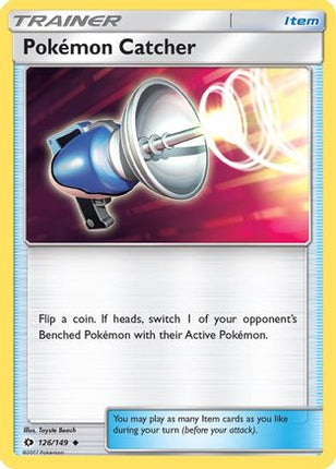 Pokemon Catcher - 126/149 [SM Base Set] Reverse Holofoil