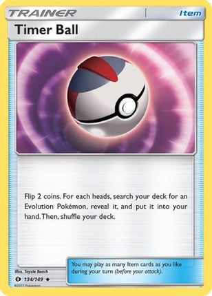 Timer Ball - 134/149 [SM Base Set] Reverse Holofoil