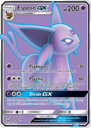 Espeon GX (Full Art) - 140/149 [SM Base Set] Holofoil
