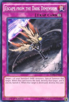 Escape from the Dark Dimension (Common / Short Print) [SDPD-EN039] Structure Deck: Pendulum Domination 1st Edition