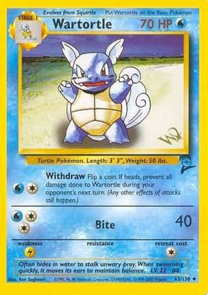 Wartortle [W Stamped] - 63/130 [WoTC Promo]