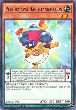 Performapal Handstandaccoon (Common / Short Print) [RATE-EN002] 1st Edition
