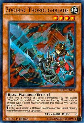 Zoodiac Thoroughblade (Ultra Rare) [RATE-EN017] Unlimited