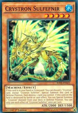 Crystron Sulfefnir (Super Rare) [RATE-EN021] 1st Edition