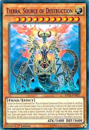 Tierra, Source of Destruction (Super Rare) [RATE-EN027] 1st Edition