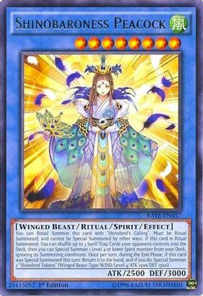 Shinobaroness Peacock (Rare) [RATE-EN037] Unlimited