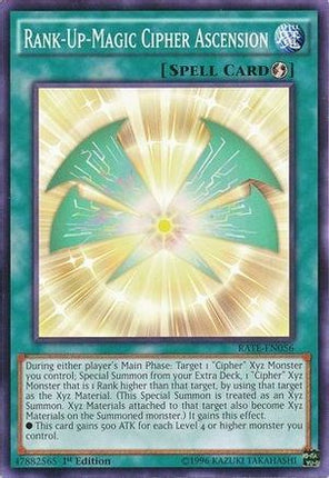Rank-Up-Magic Cipher Ascension (Common / Short Print) [RATE-EN056] Unlimited