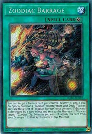 Zoodiac Barrage (Secret Rare) [RATE-EN059] Unlimited