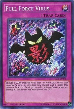 Full Force Virus (Secret Rare) [RATE-EN078] 1st Edition