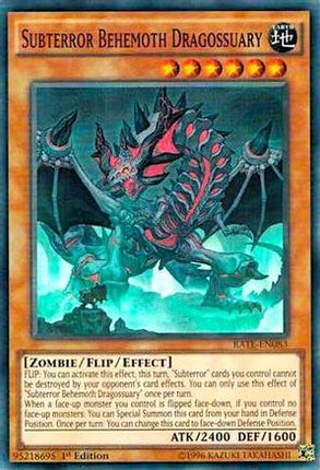 Subterror Behemoth Dragossuary (Super Rare) [RATE-EN083] 1st Edition