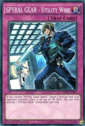 SPYRAL GEAR - Utility Wire (Super Rare) [RATE-EN088] 1st Edition