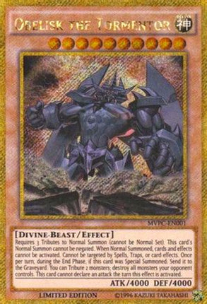 Obelisk the Tormentor (Gold Secret Rare) [MVPC-EN001] Limited