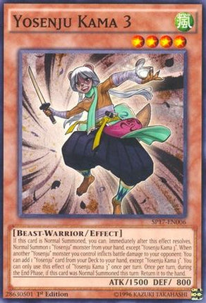 Yosenju Kama 3 (Starfoil) (Starfoil Rare) [SP17-EN006] 1st Edition