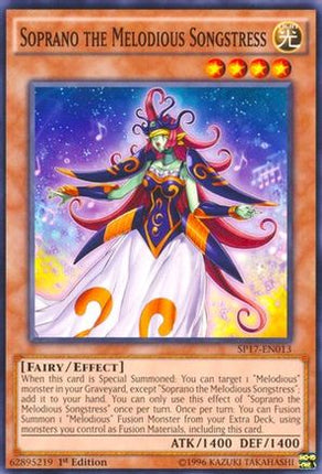 Soprano the Melodious Songstress (Starfoil) (Starfoil Rare) [SP17-EN013] 1st Edition