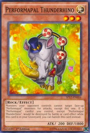 Performapal Thunderhino (Common / Short Print) [SP17-EN016] 1st Edition