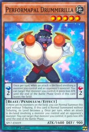 Performapal Drummerilla (Common / Short Print) [SP17-EN019] 1st Edition