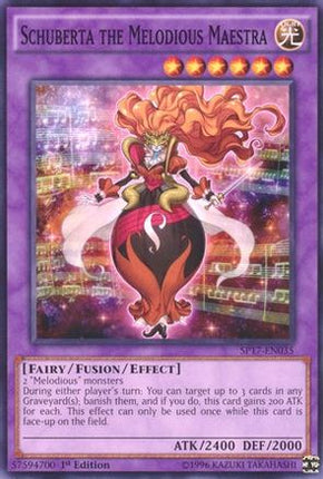 Schuberta the Melodious Maestra (Starfoil) (Starfoil Rare) [SP17-EN035] 1st Edition