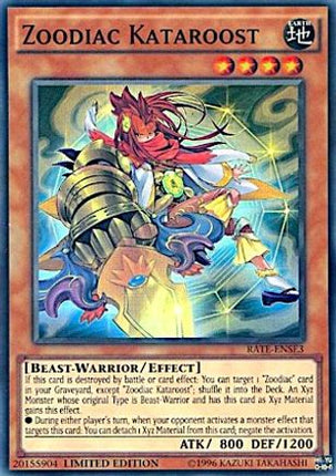 Zoodiac Kataroost (Super Rare) [RATE-ENSE3] Limited