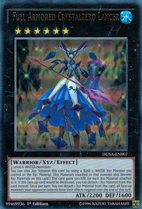Full Armored Crystalzero Lancer (Ultra Rare) [DUSA-EN007] 1st Edition