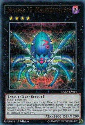 Number 70: Malevolent Sin (Ultra Rare) [DUSA-EN014] 1st Edition