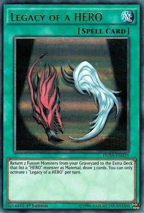 Legacy of a HERO (Ultra Rare) [DUSA-EN019] 1st Edition