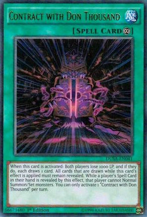Contract with Don Thousand (Ultra Rare) [DUSA-EN041] 1st Edition