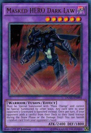 Masked HERO Dark Law (Ultra Rare) [DUSA-EN094] 1st Edition
