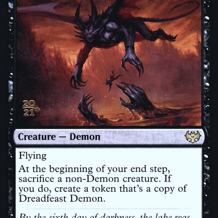 Dreadfeast Demon [Innistrad: Crimson Vow Promos] Prerelease Foil