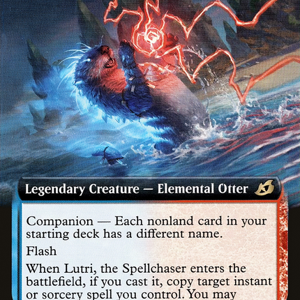 Lutri, the Spellchaser (companion, Extended Art) [Ikoria: Lair of Behemoths]