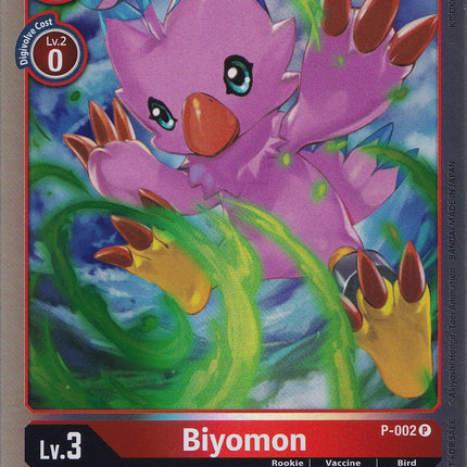 Biyomon [P-002] (Rainbow Foil) [Promotional Cards]