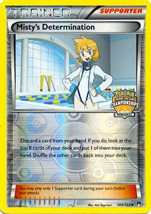 Misty's Determination - 104/122 (Regional Championships) [League & Championship Cards] Reverse Holofoil