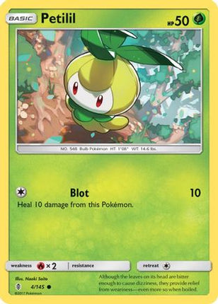 Petilil - 4/145 [SM - Guardians Rising] Reverse Holofoil