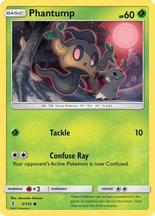Phantump - 6/145 [SM - Guardians Rising] Reverse Holofoil