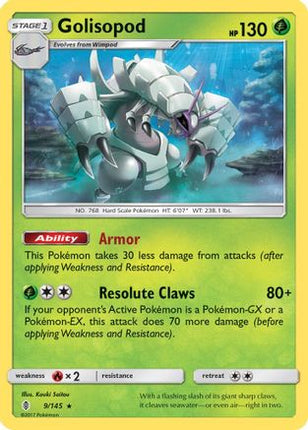 Golisopod - 9/145 [SM - Guardians Rising] Holofoil